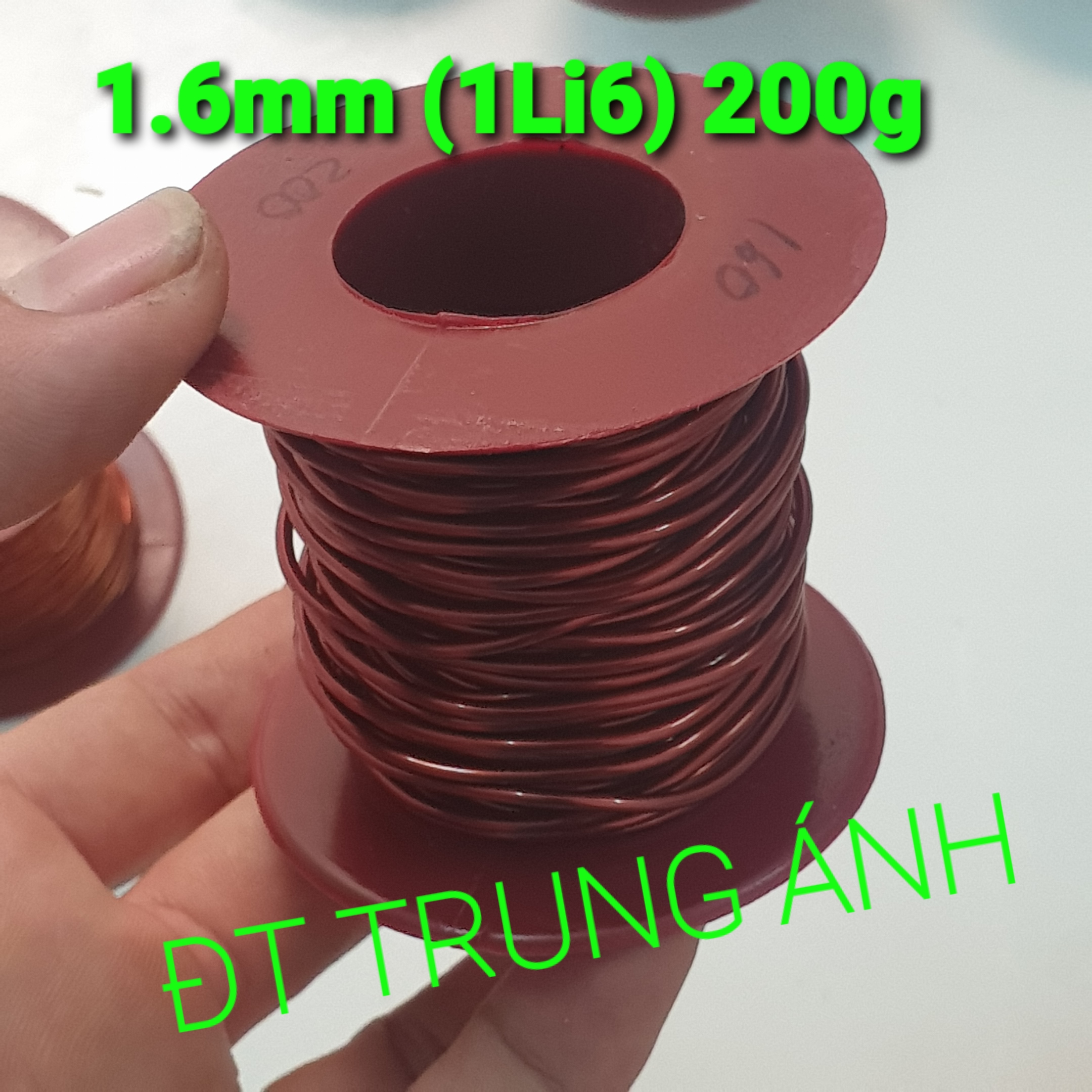 (1.6mm 200g). Dây đồng quấn biến áp kích cơ. Dây đồng cuộn. dây đồng 1 li 6 quấn sạc acquy, biến áp kích cơ, biến áp thường 220v