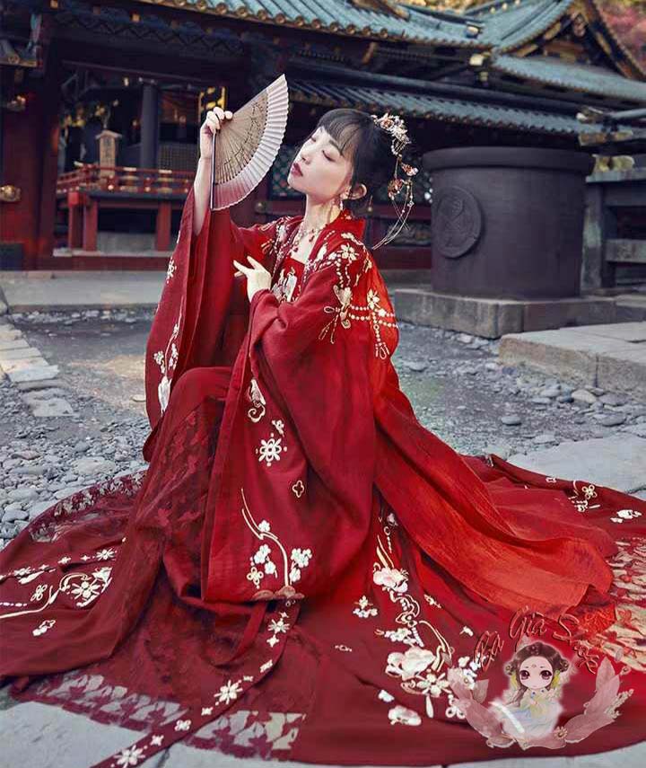 Trang phục cổ trang hán phục nữ siêu xòe