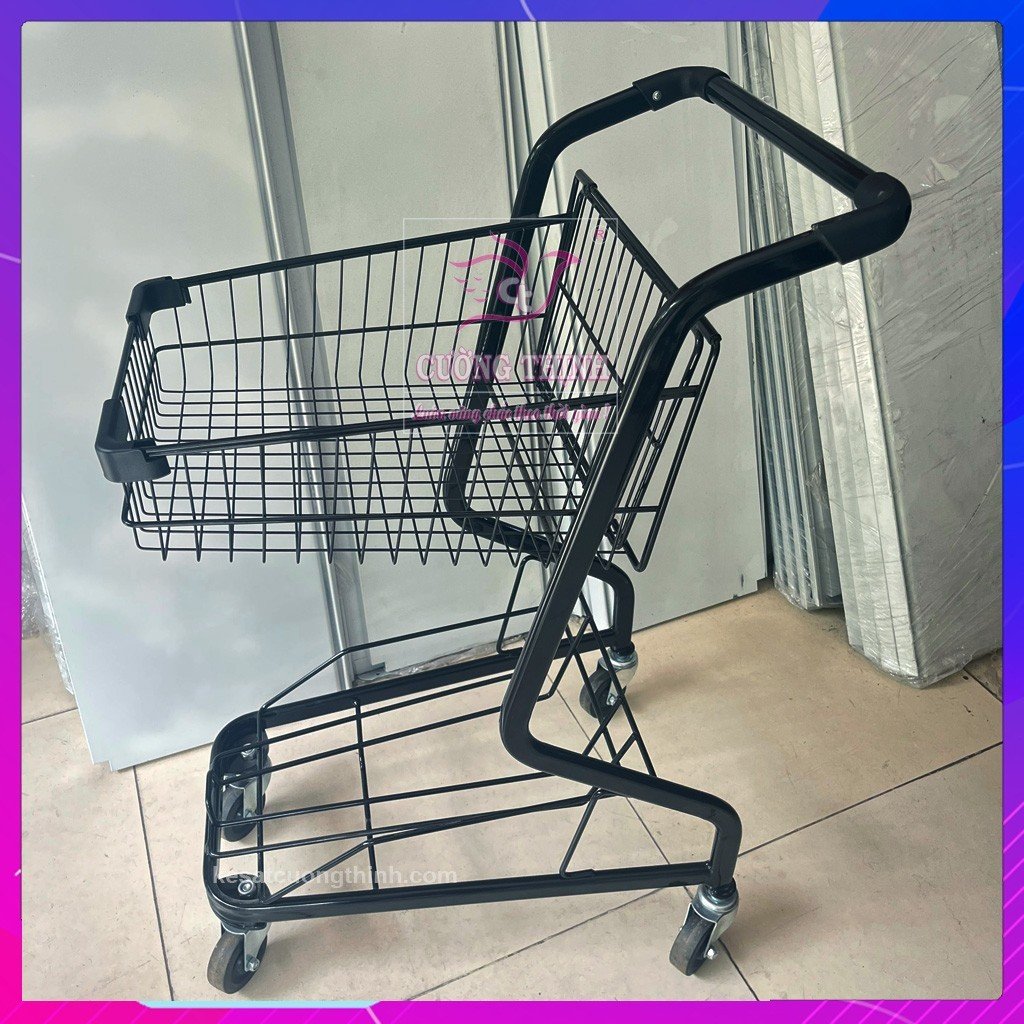 Xe đẩy siêu thị, 2 tầng xinh xinh