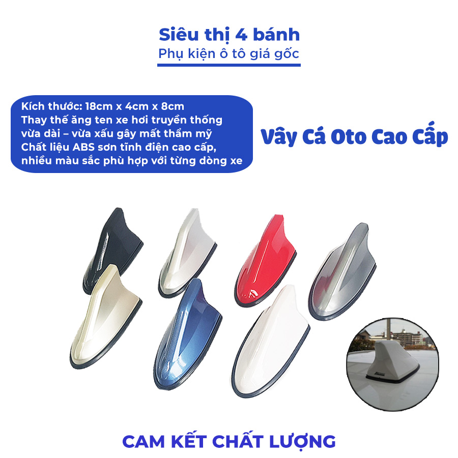 Vây cá mập ô tô đế cao su, Ăng ten vây cá ô tô công nghệ Nhật Bản tăng khả năng bắt sóng chống rỉ nước