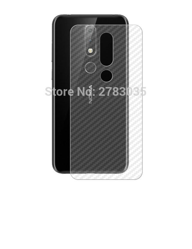Combo 3 tấm dán lưng mặt sau vân carbon 3D chống xước cho điện thoại Nokia X5, Nokia 5.1 Plus 2018