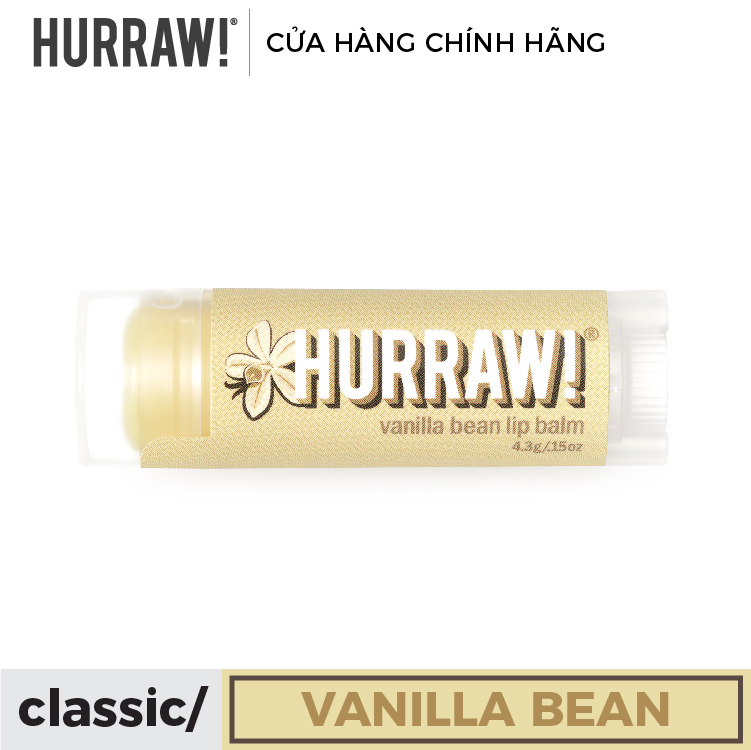 Son dưỡng môi hurraw! balm - hương vanilla 4.8g/.17oz