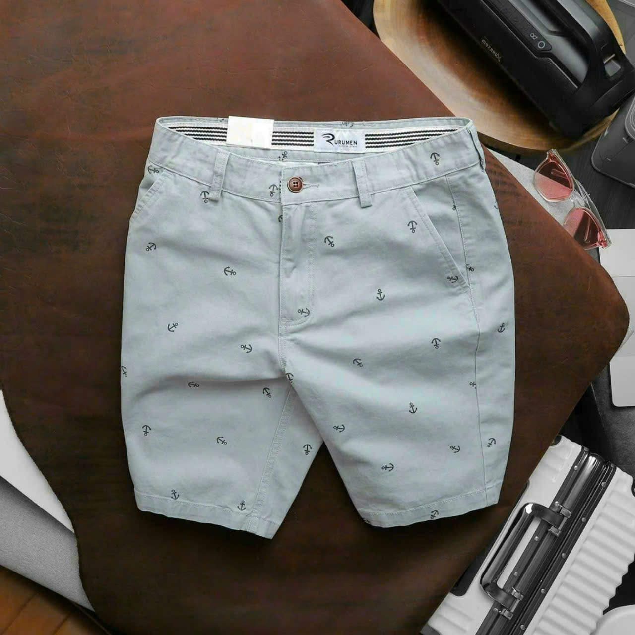 Quần Short Kaki Nam Cao Cấp Qk497 - Họa Tiết, Dày Mịn, Thoáng Mát - Menswear, Quần Lửng 2xl thường Nâu