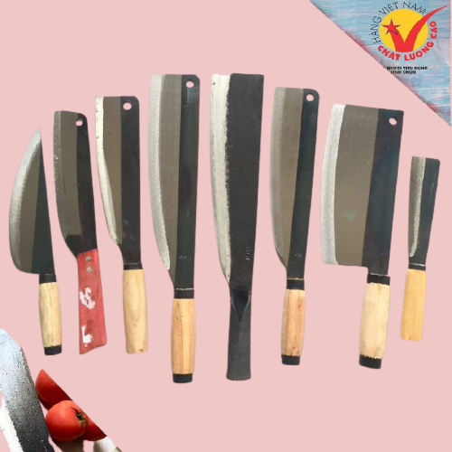 Bộ dao nhà bếp 8 con gồm chặt xương chặt gà thái thịt gọt hoa quả bầu C45