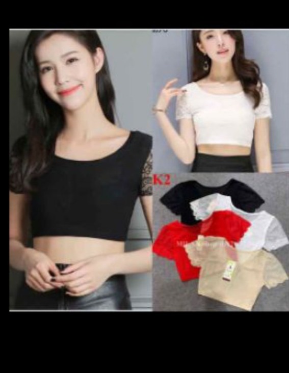 Áo mặc trong váy ren tay loại 1