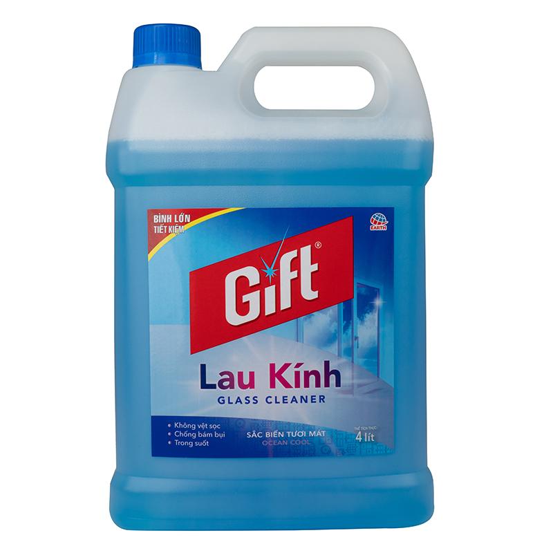 Nước lau kính Gift sắc biển 4L