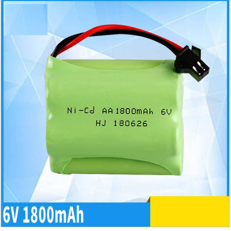 Pin sạc 6v cho xe mô hình điều khiển dung lượng cao 2400mah/1800mah/1400mah cổng SM cấu tạo ghép 2 hàng