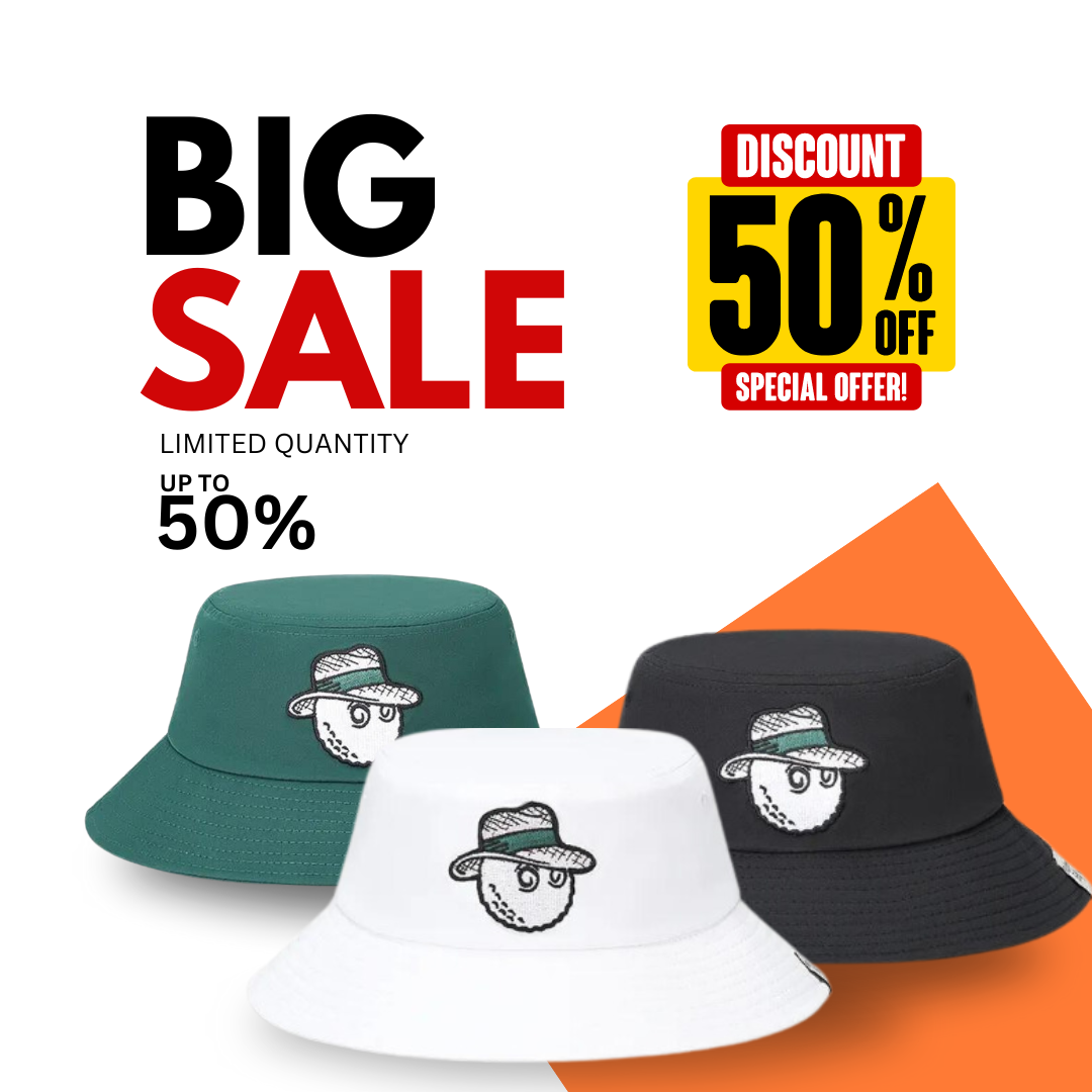 Mũ Golf Rộng Vành Thêu Hình Cao Bồi Thời Trang - Hat