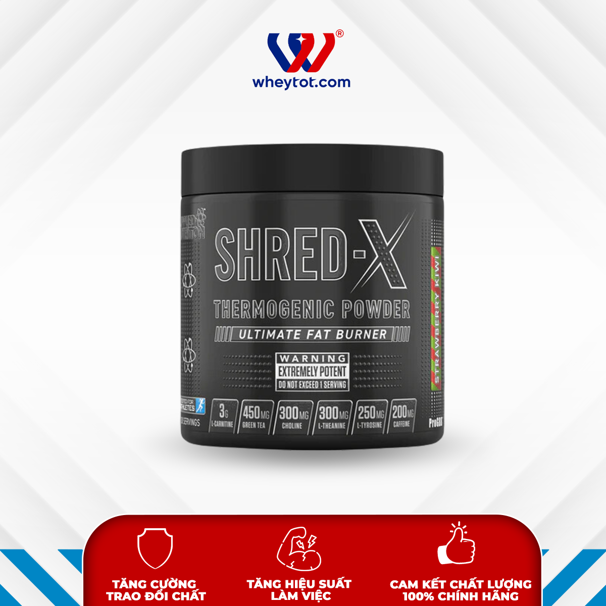 Bột uống đốt mỡ Applied Nutrition Shred X- Tăng cường trao đổi chất