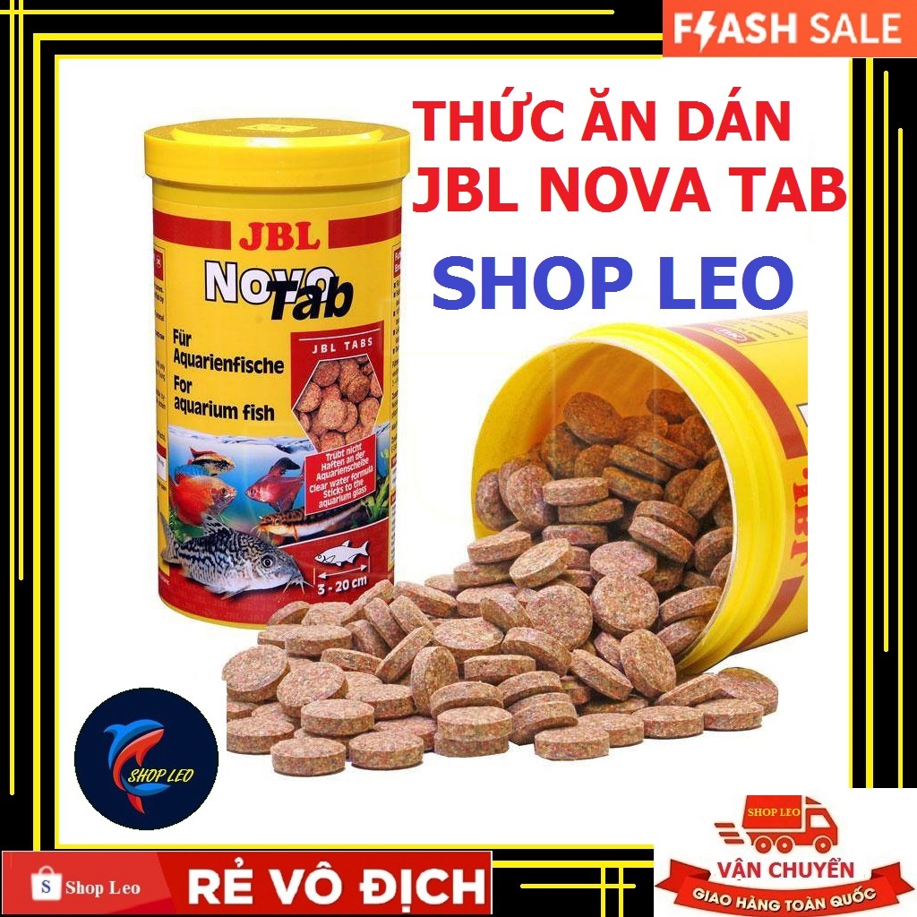 Thức ăn dán jbl novo tab - jbl novotab - thức ăn viên dán cho cá - hồ thủy sinh - hồ cá cảnh