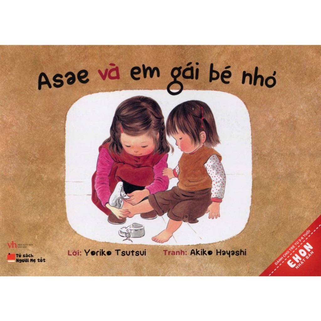 Sách - ehon nhật bản - asae và em gái bé nhỏ