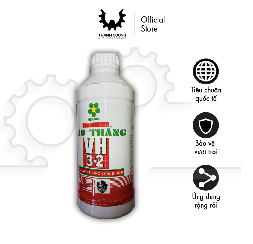 Dầu phanh, Dầu thắng Mekong VH 3-2 gia tăng độ an toàn cho hệ thống phanh (Chai 1kg) - CS0000024