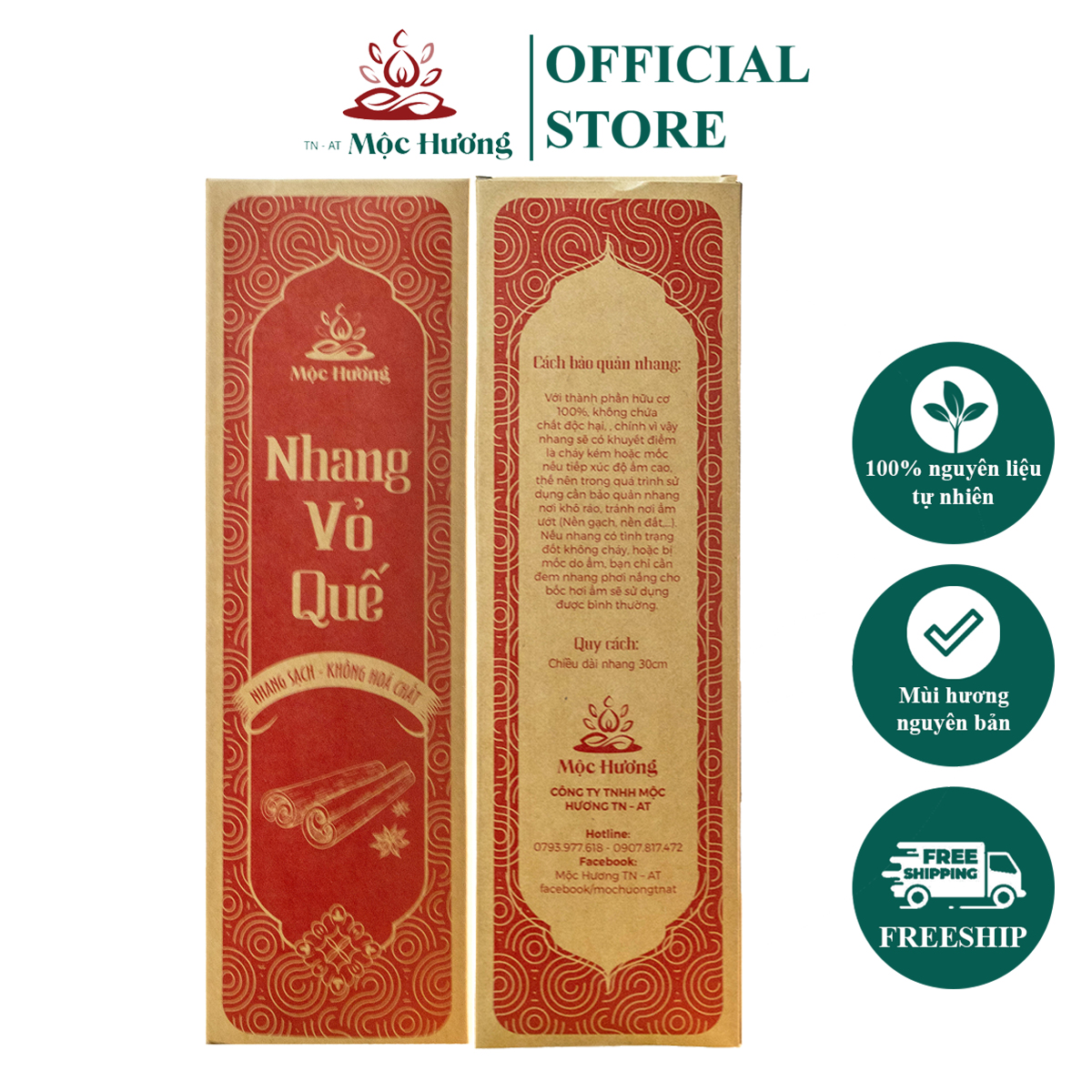 Nhang Nụ quế nhang sạch Mộc Hương nhang xanh 100% từ thiên nhiên hương quế xông thơm nhà tốt cho sức khoẻ