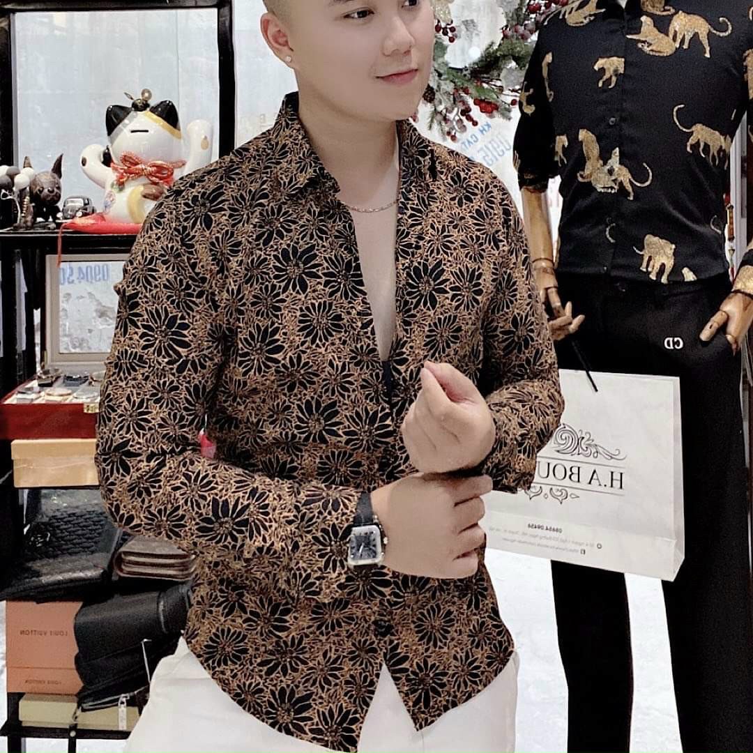 [HCM]áo somi nam thiết kế họa tiết đơn giản nổi bật phong cách trẻ trung thời trang cao cấp Cheryshop94 ts231