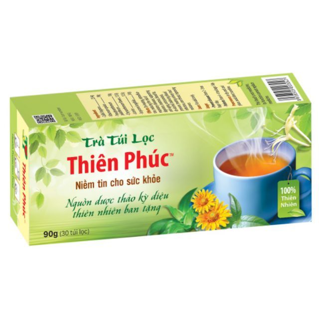 Combo 3 hộp - trà túi lọc thiên phúc - hộp 30 gói.