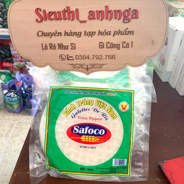 Bánh tráng cuốn gỏi ăn liền safoco 200g