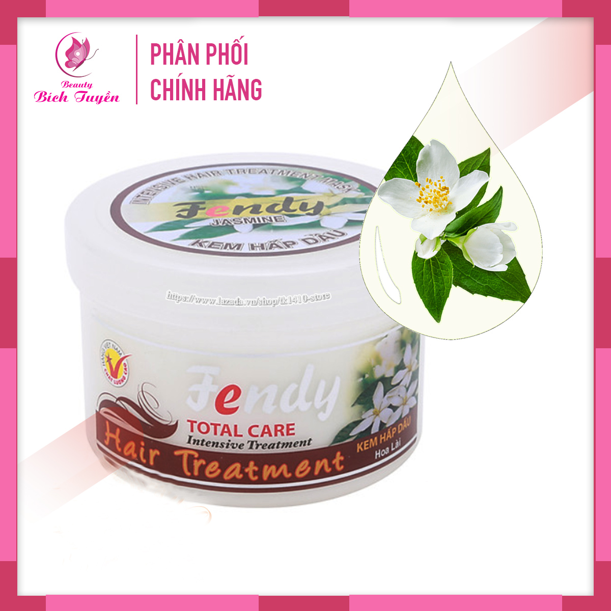 Kem Ủ Tóc Hấp Dầu FENDY Hoa Lài 500g - Dầu Ủ Hấp Tóc