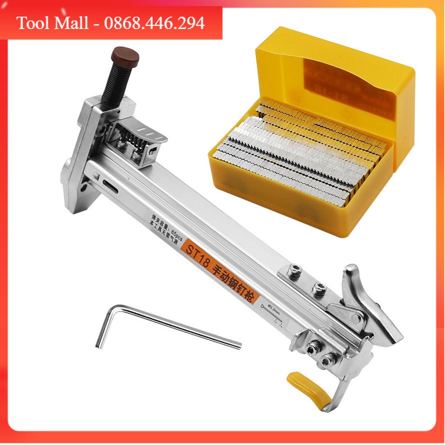 Dụng cụ đóng đinh ST18- Dụng cụ hỗ trợ đóng đinh bê tông liên hoàn tự động ,chuyên dụng đóng đinh bê tông,nẹp điện
