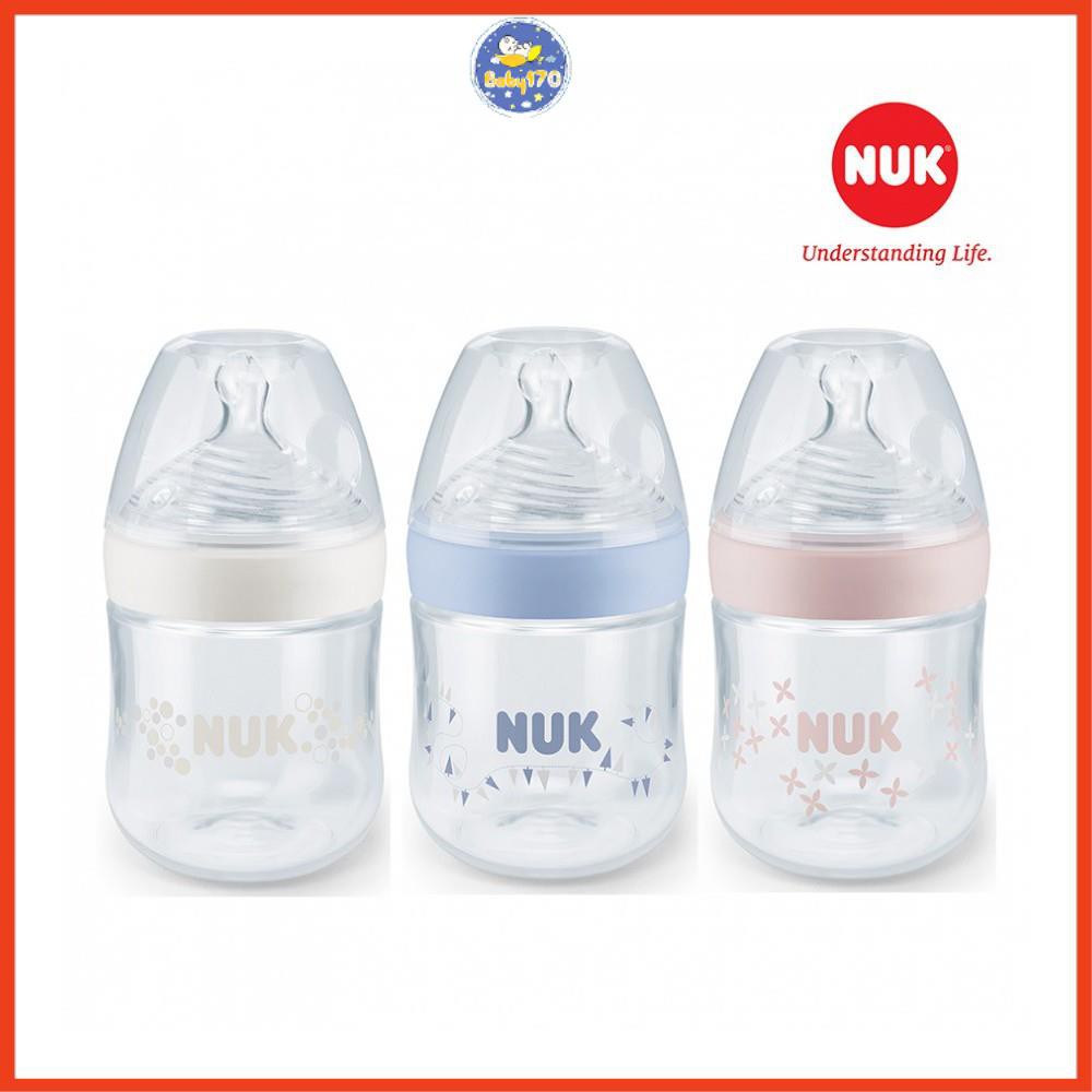 Bình sữa nuk nature sense nhựa pp 150ml núm ti s1 - m
