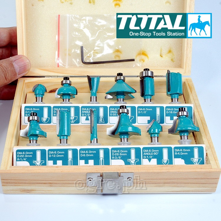 Máy phay mini cốt 6mm 33.500rpm 500w total tlt5001