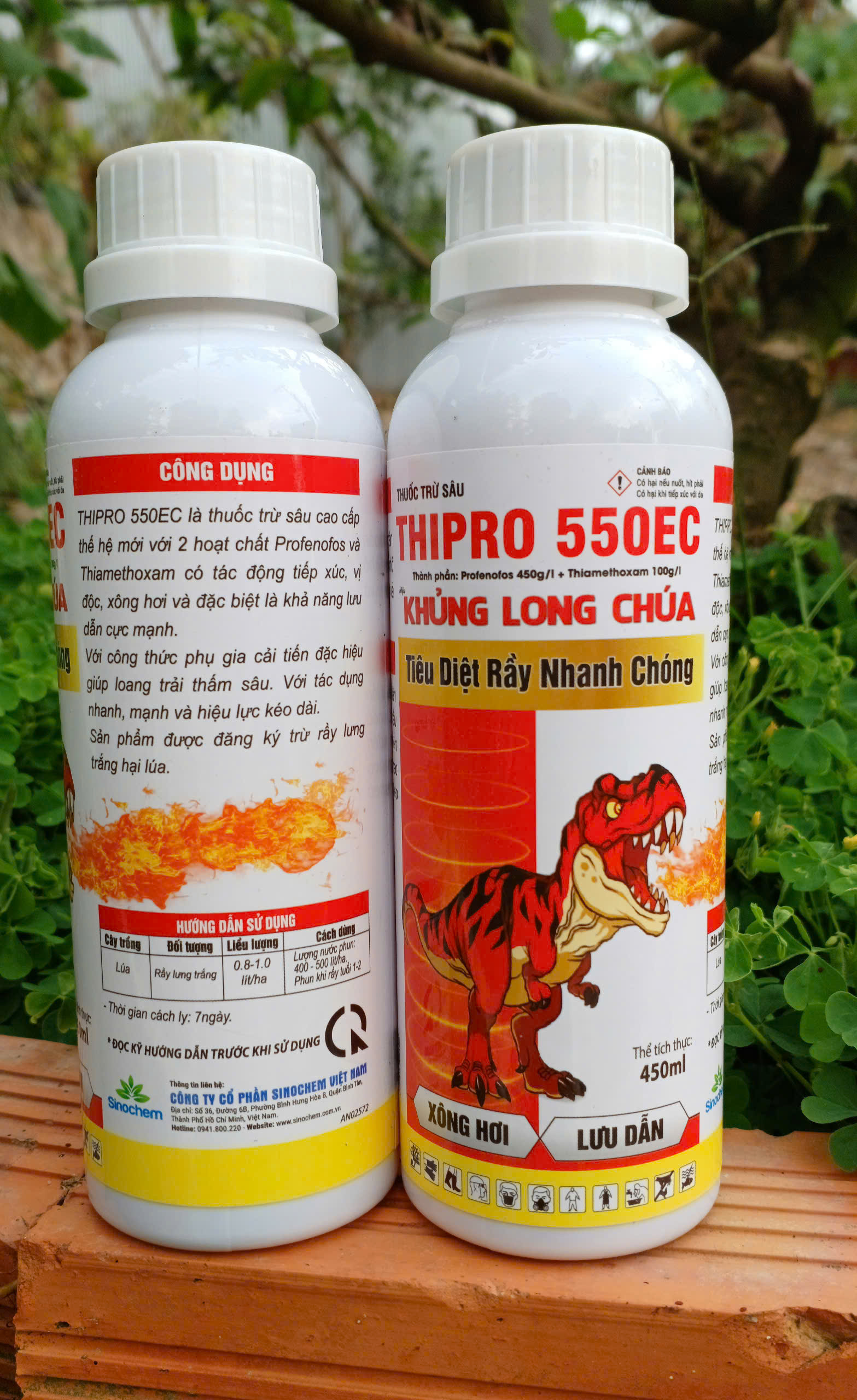 [TRUNG THIEN THINH] Thuốc trừ sâu rầy THIPRO 550EC hiệu Khủng Long Chúa chai 450ml trừ rầy cánh trắng, rầy xanh, rệp sáp, bọ trĩ, sâu vẽ bùa, sâu cuốn lá