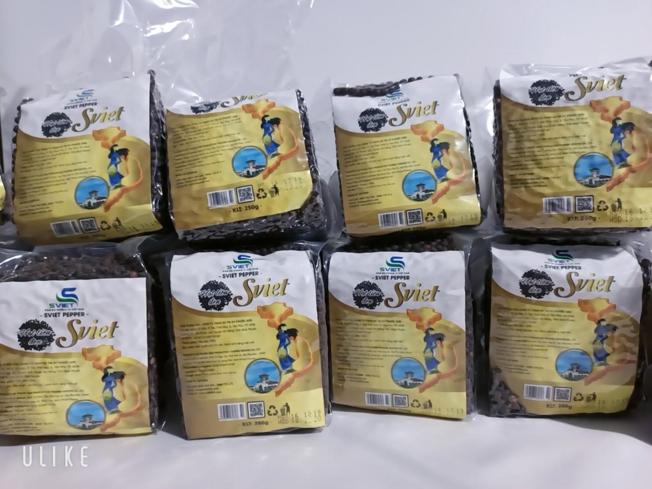 500g tiêu bình phước trồng xen canh vườn điều tại nông trại Sviet vụ 2022