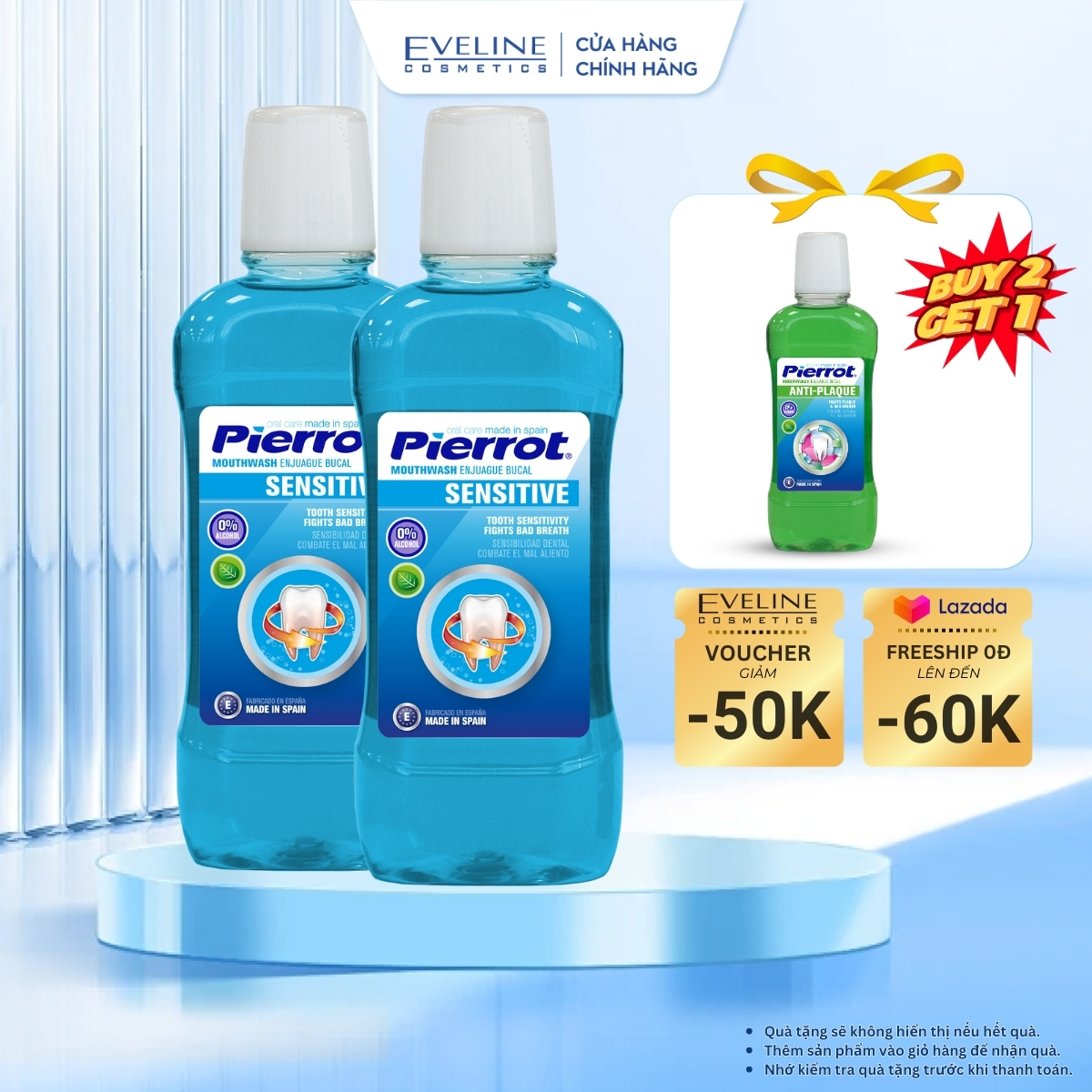 Nước súc miệng Pierrot cho răng nhạy cảm 500ML