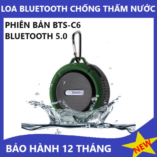 Loa Bluetooth mini BST-C6. Loa Bluetooth Đa Năng Trống Bas cực Mạnh.Loa Cầm tay Không Dây Hỗ Chợ Kết Nối Thẻ Nhớ, FM, Kích Thước Nhỏ Gọn Nhiều Màu Sắc