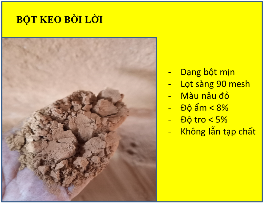 Bột keo bời lời làm nhang túi 5kg