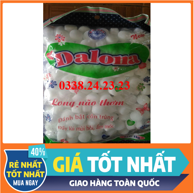 [ FREESHIP+ QUÀ ] 1 Kg Băng phiến, long não đuổi chuột, gián, ruồi vàng, mối, côn trùng khác Dalona- Nông Nghiệp Xanh - 300 viên, thơm, hiệu quả, giá rẻ- Tặng kèm khẩu trang 4 lớp, bao tay