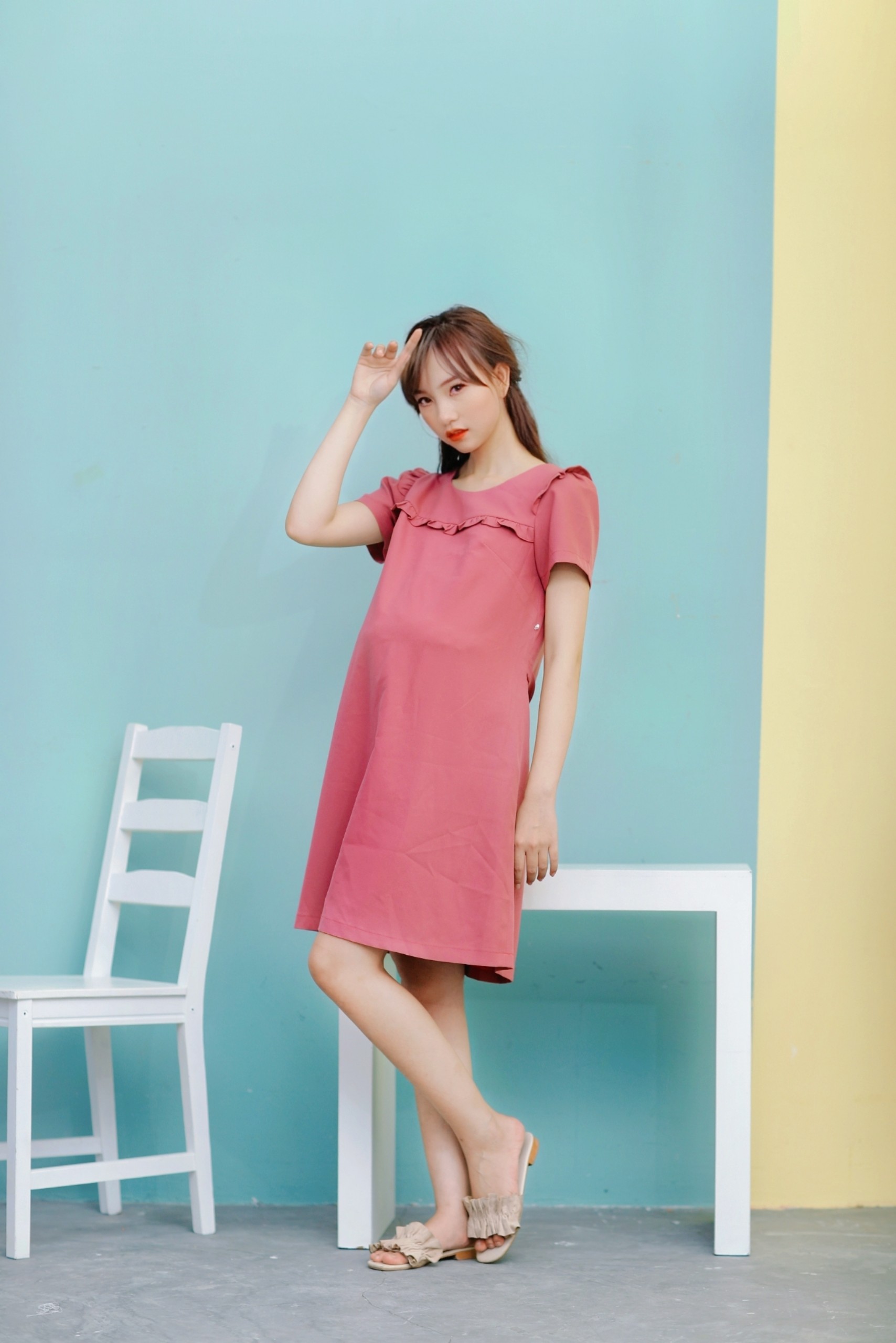 Đầm bầu Sweeten Your Life chất lụa cao cấp