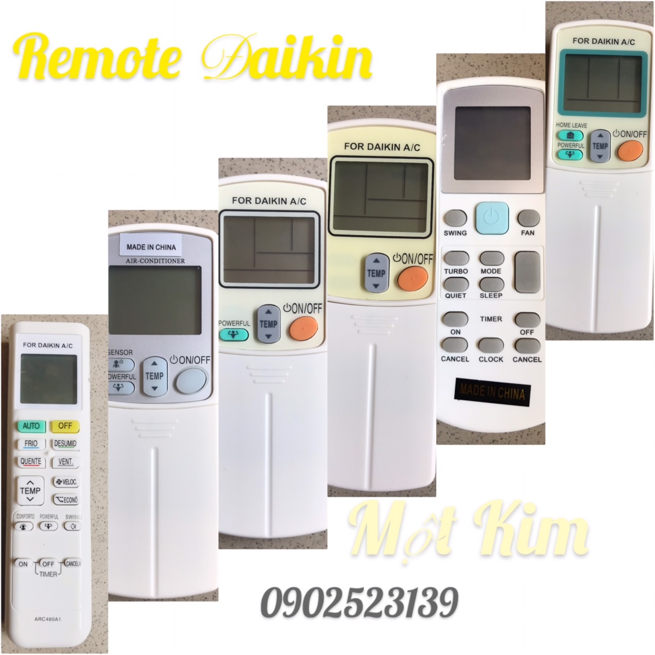 Remote, điều khiển, dùng cho máy lạnh Daikin
