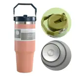 Ly giữ nhiệt có ống hút VANCUM 890ml, Bình giữ nhiệt Inox 304 Có quai xách Nắp chống tràn, BH 06 Tháng