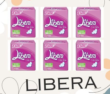 Combo 6 gói băng vệ sinh libera siêu mỏng có cánh