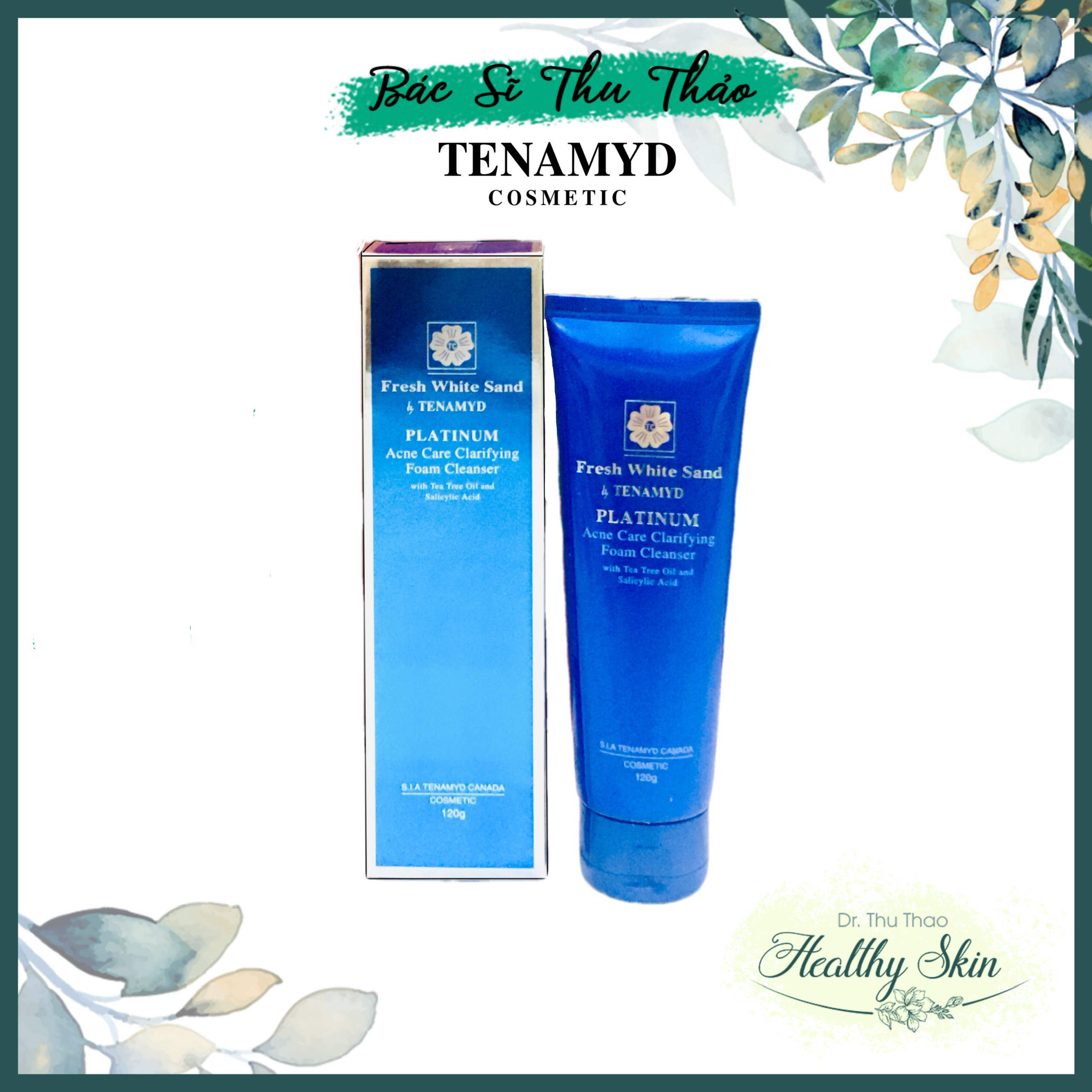 Sữa rửa mặt tenamyd acne care clarifying dành cho da mụn