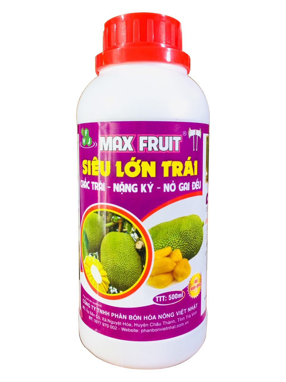 Phân Bón Lớn Trái Mít Chai 0,5 Lít- Hạn Chế Sơ Đen Tối Đa, Trái Lớn Nhanh, Xanh Da, Tròn Đều, Chắc Ruột, Ngọt Vị