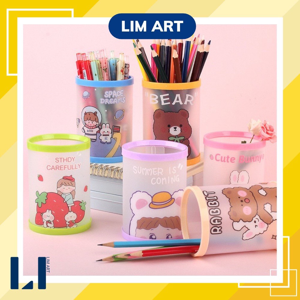 Ống bút, cọ để bàn tiện lợi - Ống đựng bút, cọ để bàn siêu dễ thương