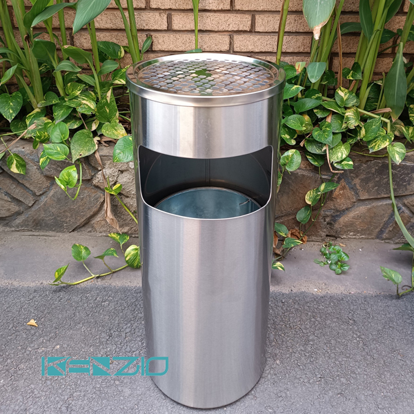 Thùng rác inox gạt tàn k-a35-a