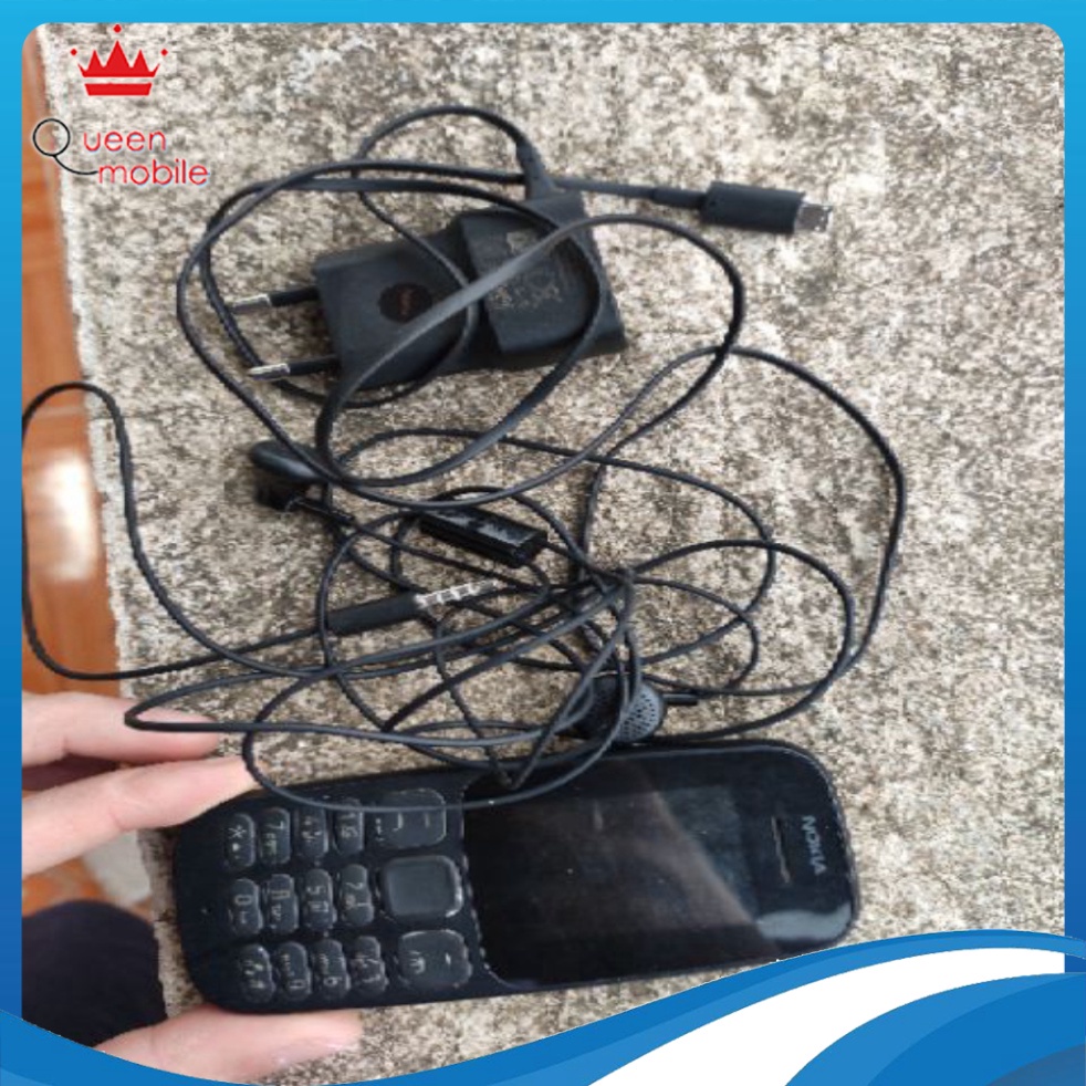 Điện thoại Nokia 105 2 sim, hoàn mỹ phụ kiện thời trang headphone và sạc chính hãng