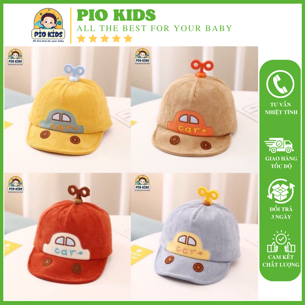 Nón lưỡi trai Hàn Quốc hình khủng long dễ thương cho bé 2 - 6 tuổi