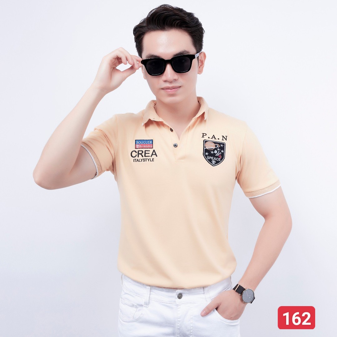 Áo thun nam tay ngắn thời trang cao cấp King168 , áo phông cổ bẻ thời trang cao cấp nam V05
