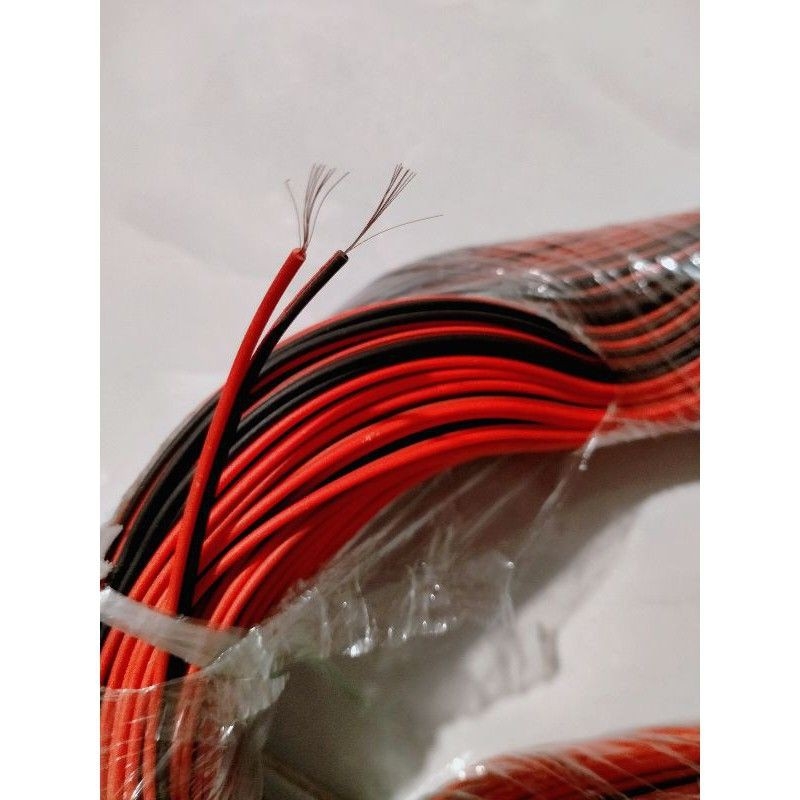10 mét] Dây Điện Đôi Đỏ Đen Loại Nhỏ