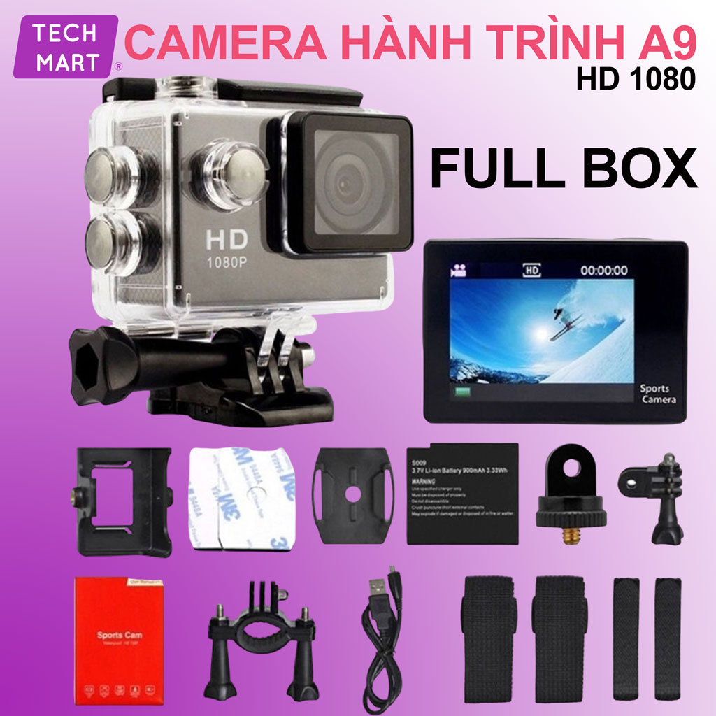 Cam hành trình sport,. camera thể thao quay lại  những kỉ niệm đẹp. độ phân giải 1080 cực đỉnh bh 1 đổi 1 bởi MeGa Mart