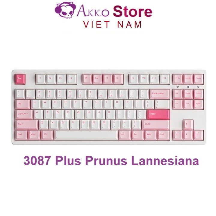 Bàn phím cơ AKKO 3087 Plus Prunus Lannesiana (Foam tiêu âm / AKKO CS switch)