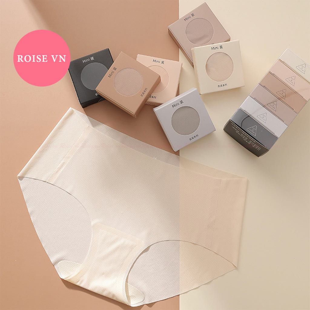 Set 6 quần lót nữ su thạch tàng hình hàng loại 1 siêu mỏng trong hộp mini sang trọng