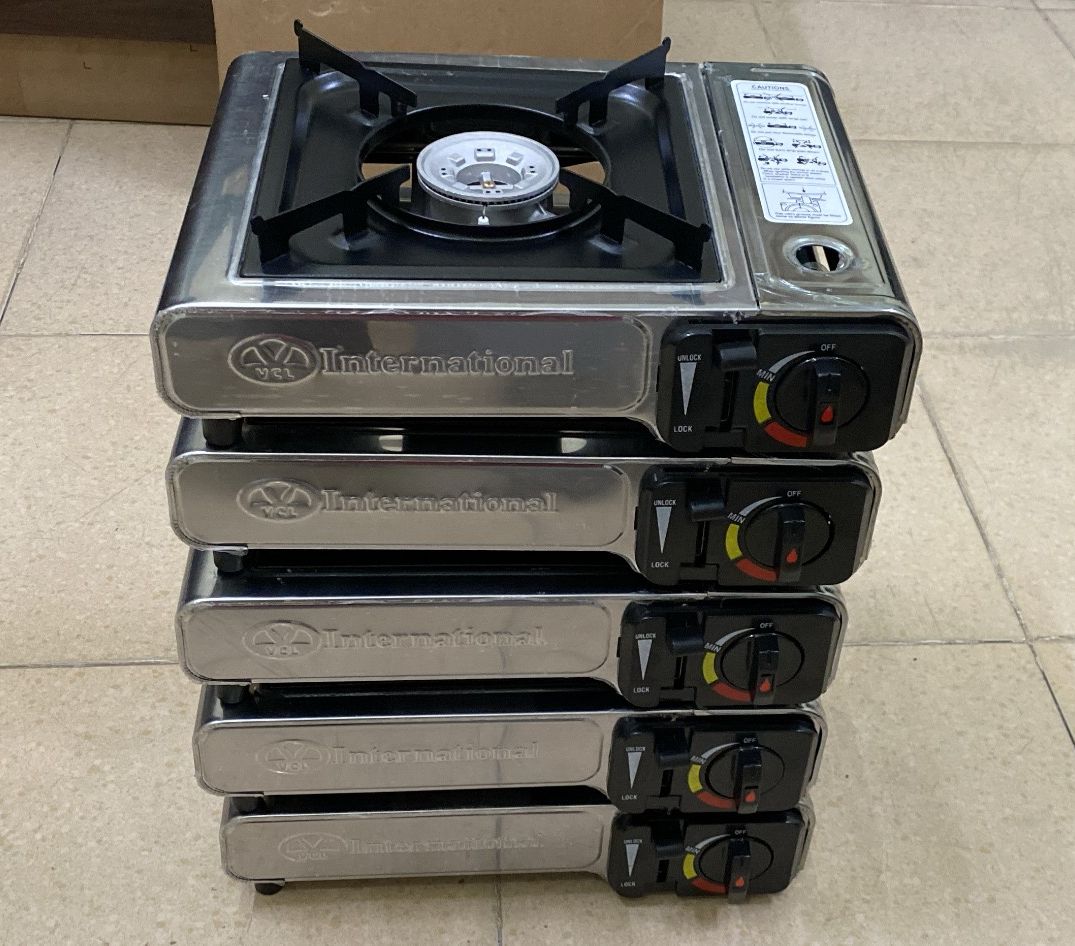 Bếp ga Mini, Bếp du lịch tiện lợi mặt inox chống rỉ sét 007inox