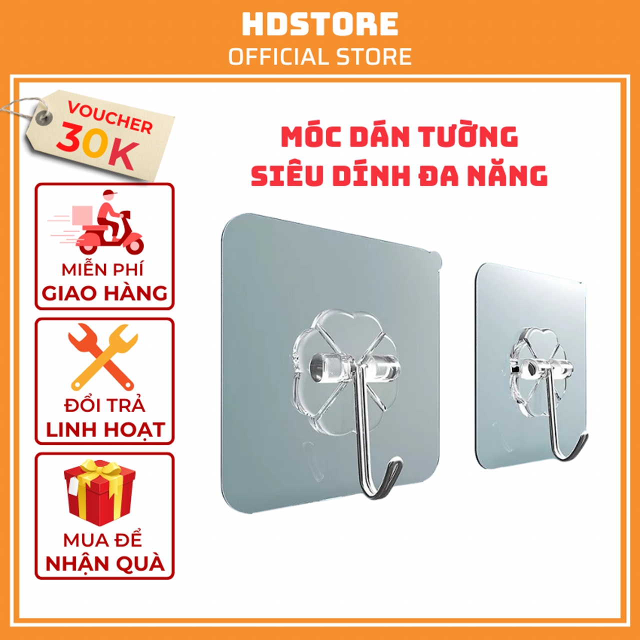 100 móc dán tường siêu dính siêu bền 100 cái
