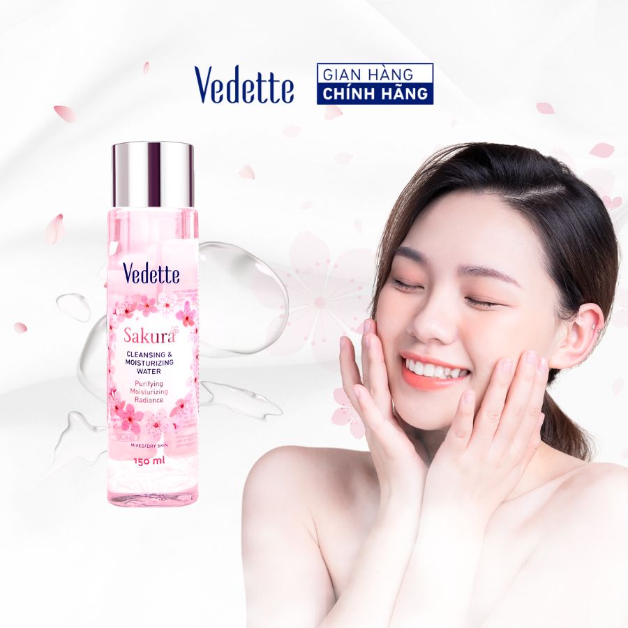 Toner Nước cân bằng dịu nhẹ Vedette Hương Hoa Anh Đào 150ml