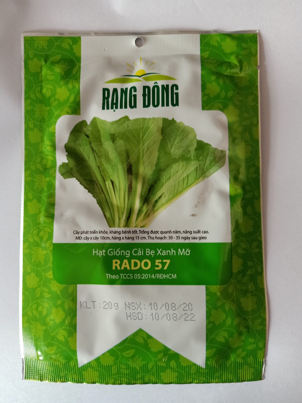 Hạt giống cải bẹ xanh mỡ Rạng Đông