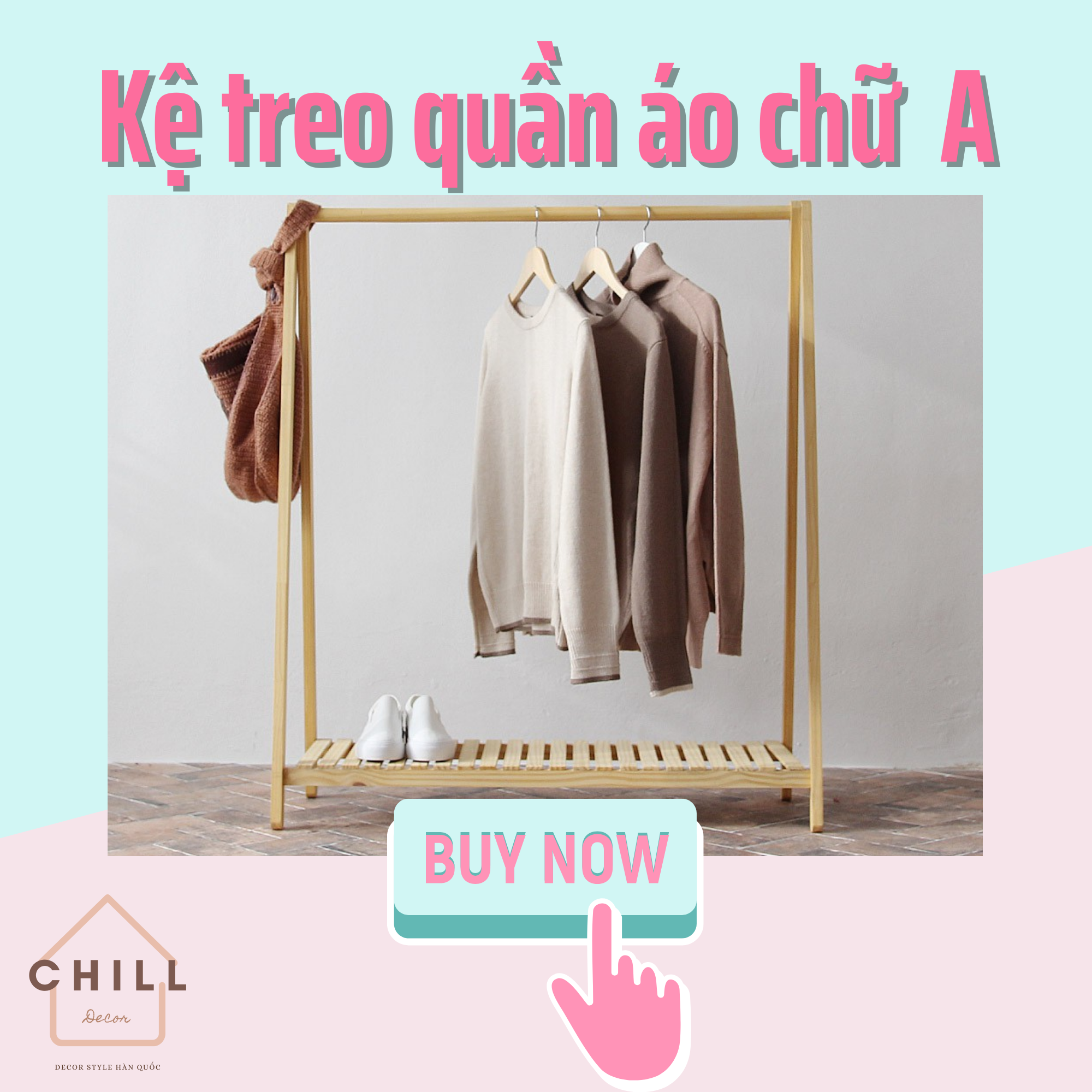 [𝐇𝐀𝐍𝐆 𝐂𝐎 𝐒𝐀𝐍] KỆ TREO QUẦN ÁO GỖ THÔNG - KỆ TREO ĐỒ CHỮ A - GIÁ TREO ĐỒ - SAO TREO ĐỒ